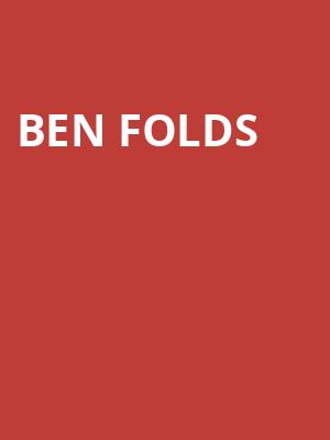 Ben Folds, Morrison Center for the Performing Arts, Boise